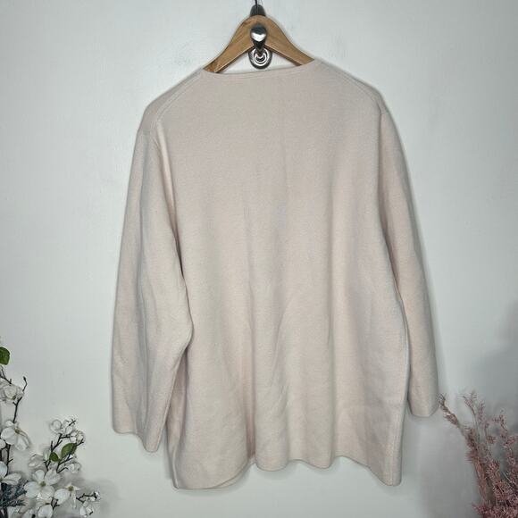 J. CREW Giselle Sweater Blazer Gold Buttons Ivory Cream Sz XXL {3K28} - Picture 5 of 8